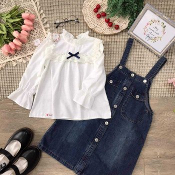 Áo sơ mi dài tay thu cổ bèo size 6-10